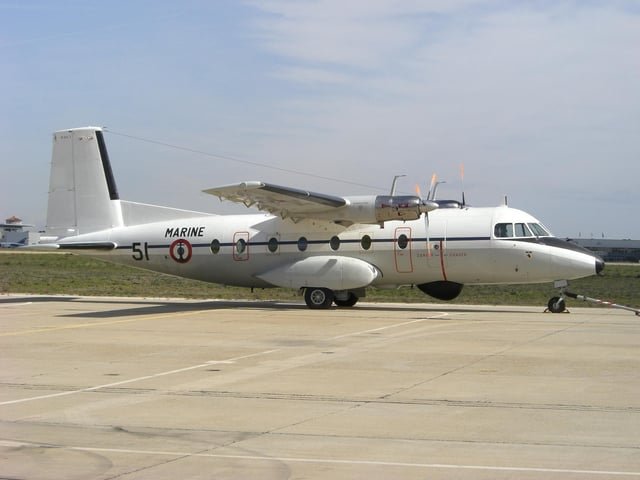 N262E of the Aviation navale, at the Nîmes-Garons' French Navy base